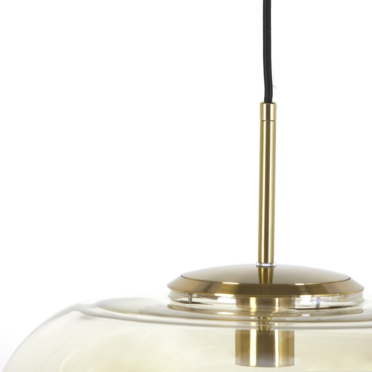 Misty Pendant Light - Gold & Amber