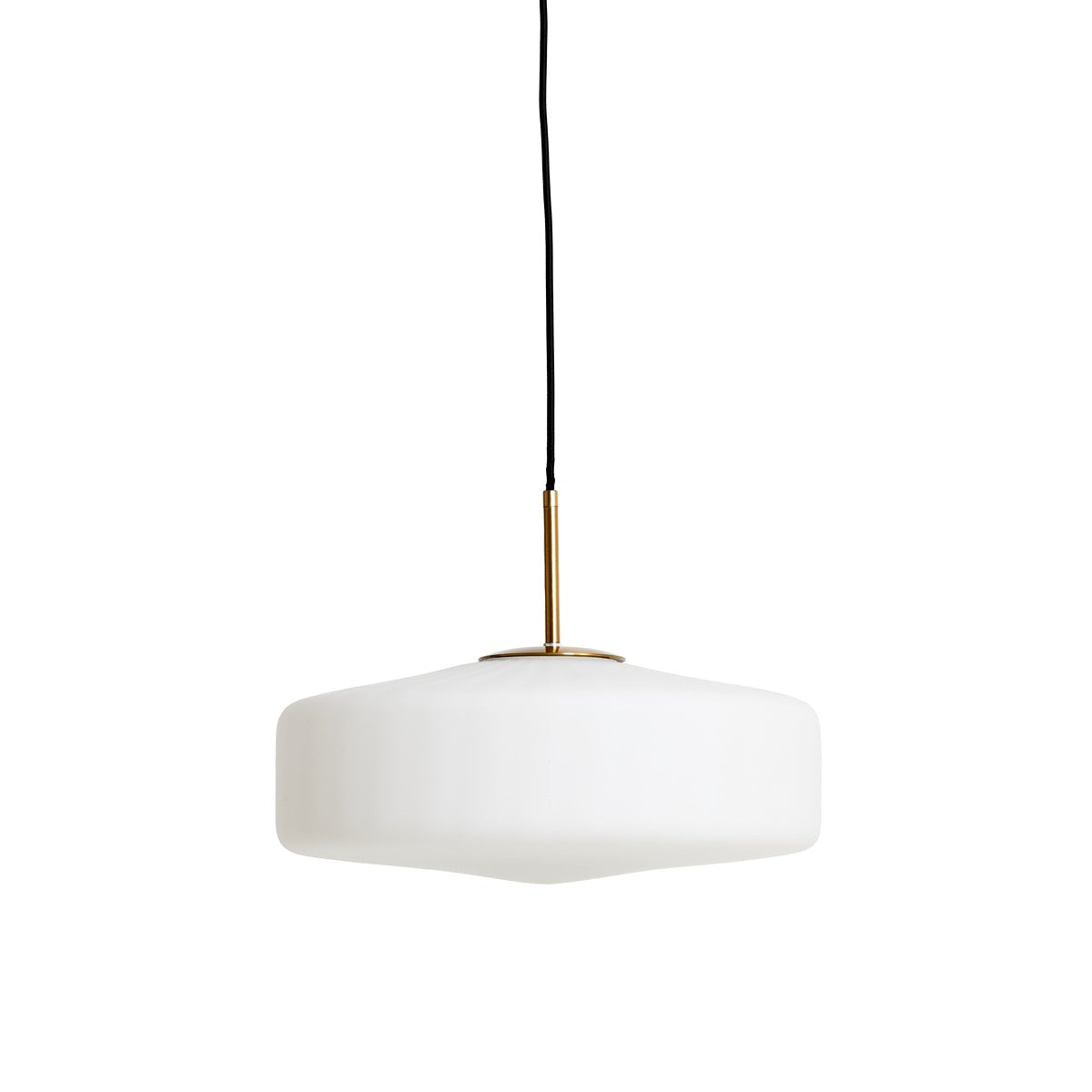 Pleat Pendant Light - Gold & Matte White