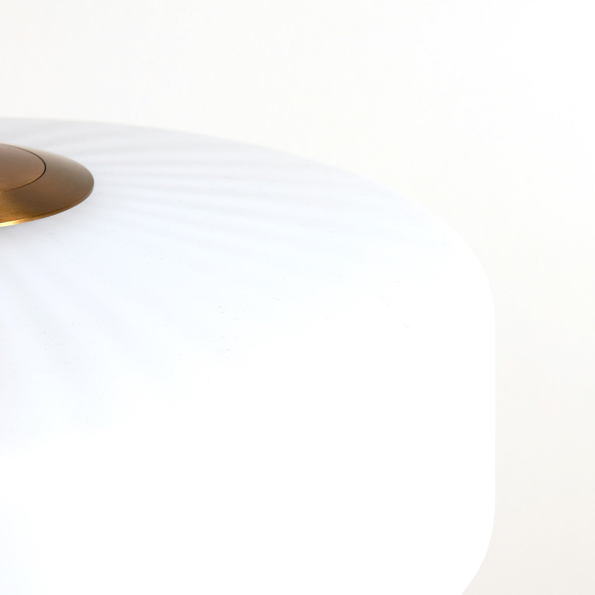 Pleat Pendant Light - Gold & Matte White