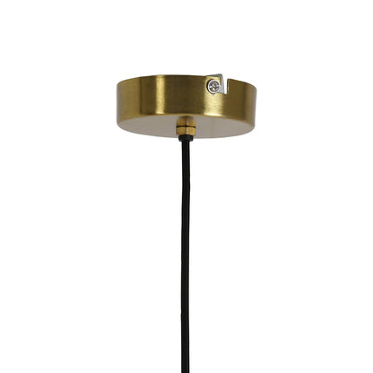Pleat Pendant Light - Gold & Matte White