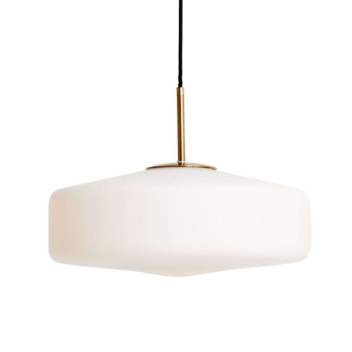 Pleat Pendant Light - Gold & Matte White
