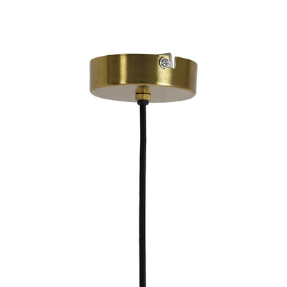 Pleat Pendant Light - Gold & Brown