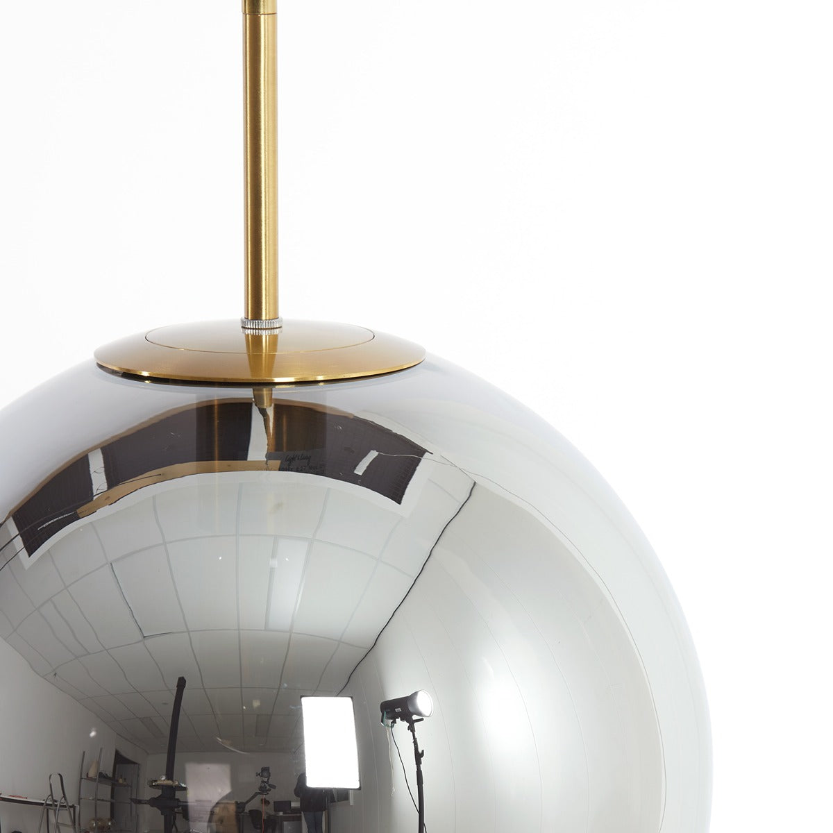 Medina 3 Light Pendant Light - Gold & Smoked Glass