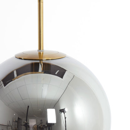 Medina 3 Light Pendant Light - Gold & Smoked Glass