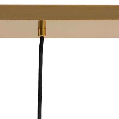 Medina 3 Light Pendant Light - Gold & Smoked Glass