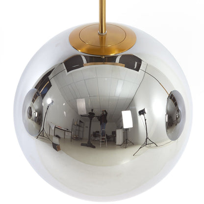 Medina 3 Light Pendant Light - Gold & Smoked Glass