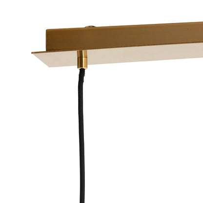 Medina 3 Light Pendant Light - Amber & Gold