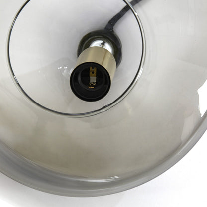 Solna 3 Light Pendant Light - Antique Bronze & Smoked Glass