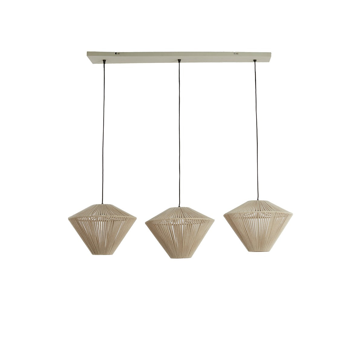 Felida 3 Light Pendant Light - Cream