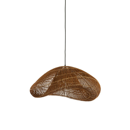 Janzur Rattan Pendant Light - Dark Brown