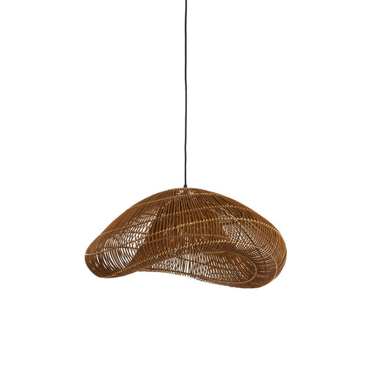 Janzur Rattan Pendant Light - Dark Brown
