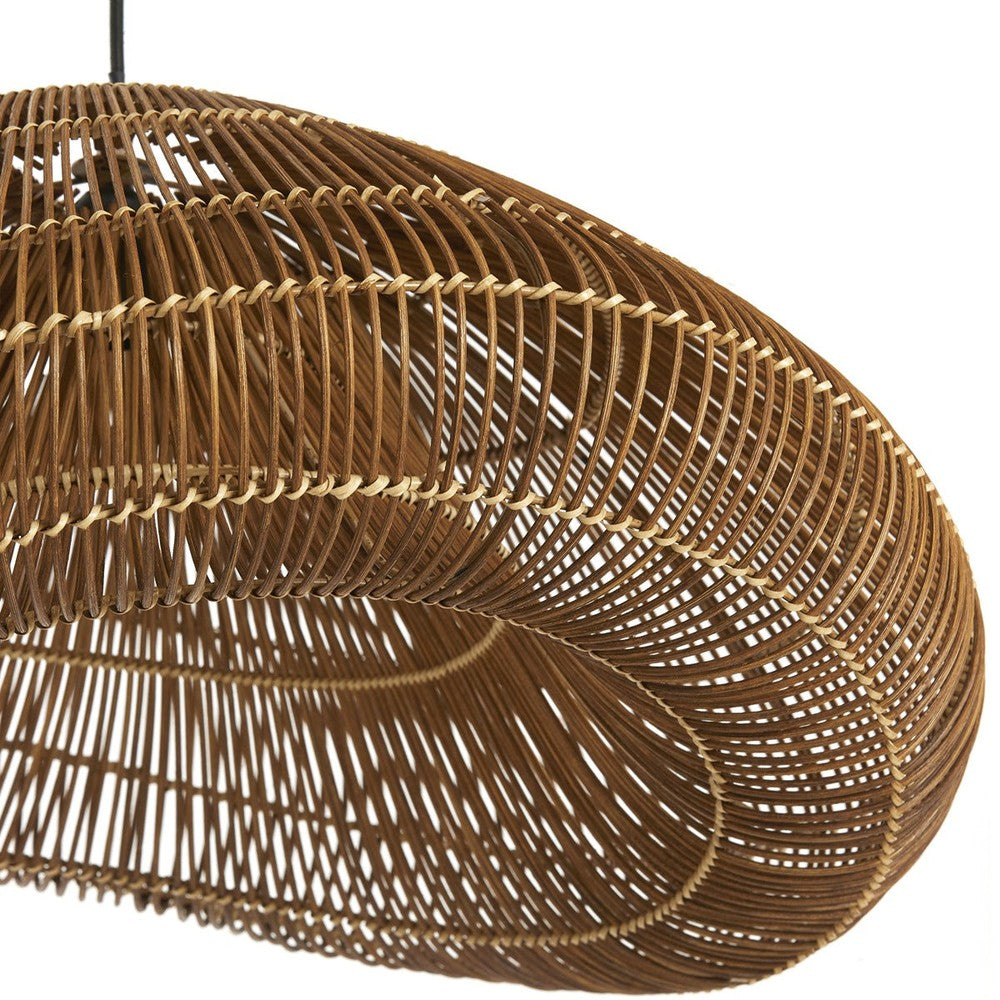 Janzur Rattan Pendant Light - Dark Brown