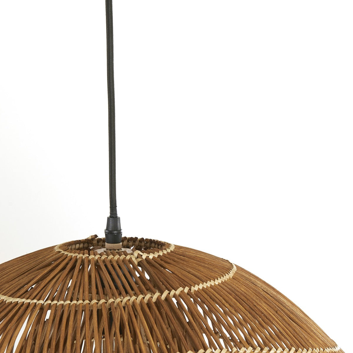 Janzur Rattan Pendant Light - Dark Brown