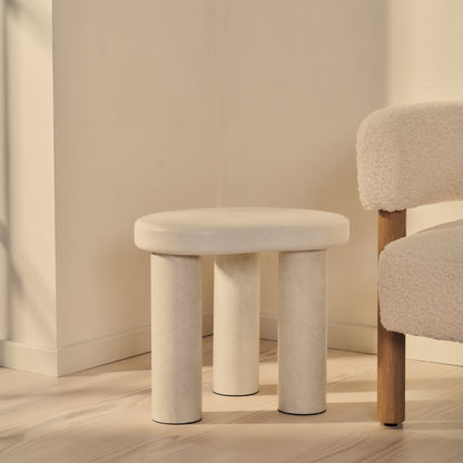 Savanna - Concrete Irregular Wooden Side Table