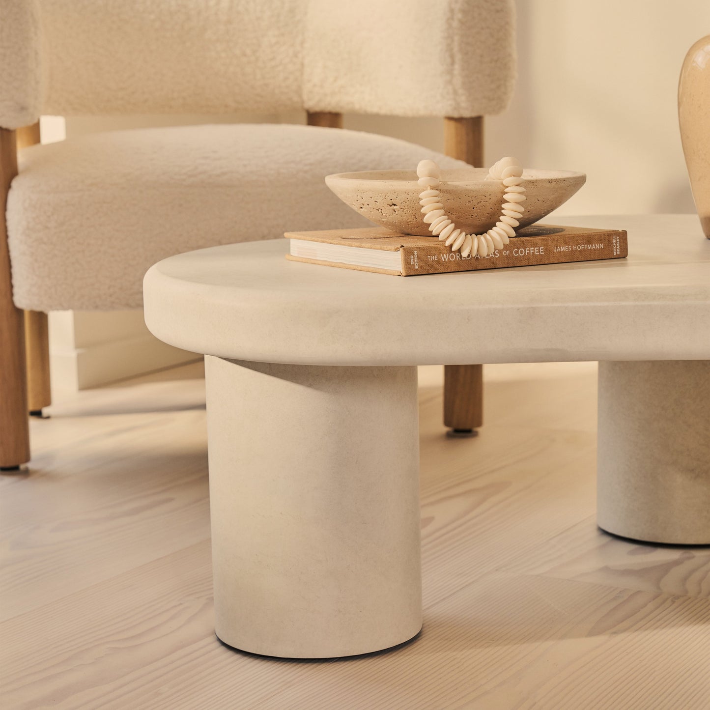 Savanna - Concrete Irregular Wooden Coffee Table