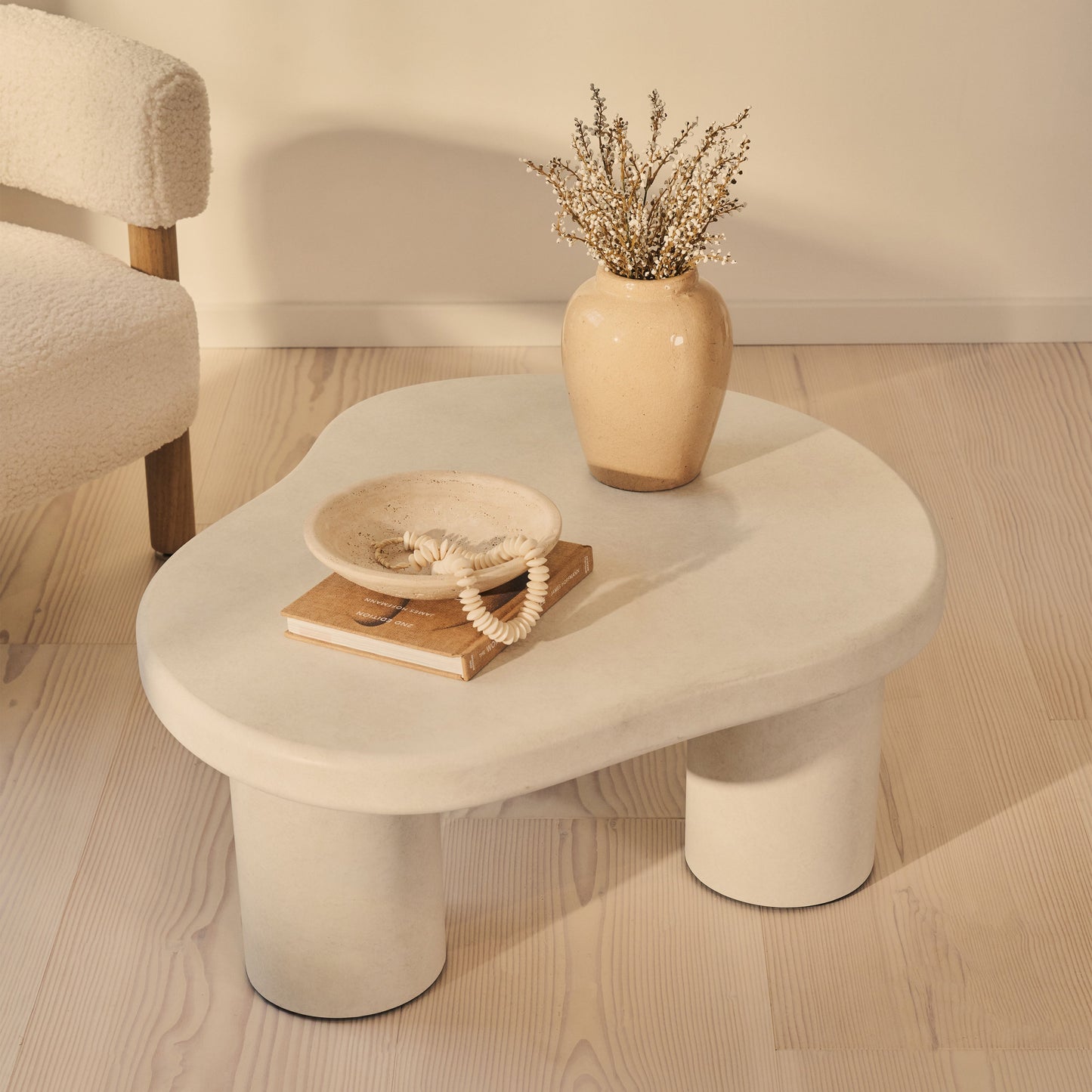 Savanna - Concrete Irregular Wooden Coffee Table