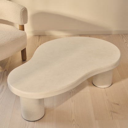 Savanna - Large Concrete Irregular Wooden Coffee Table