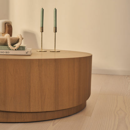 Magna - Warm Wood Wave Coffee Table