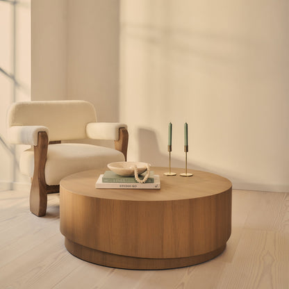 Magna - Warm Wood Wave Coffee Table