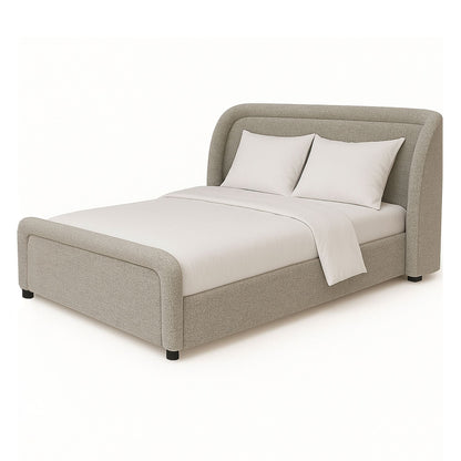 Calais King Size Bed - Colmer Silver Grain