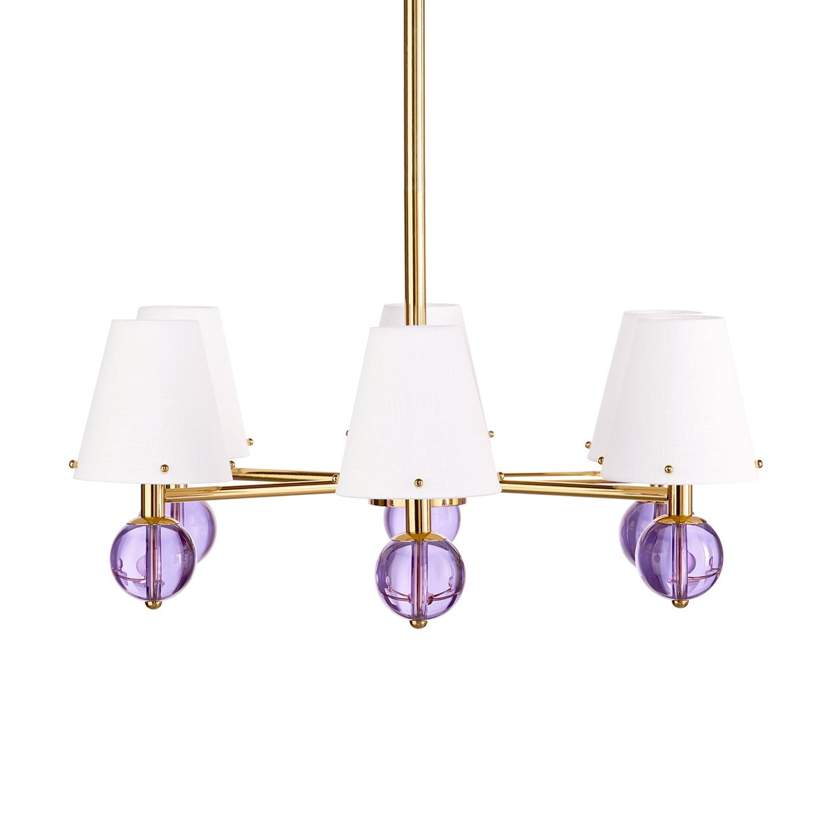 Belvedere 6-Light Chandelier - Lavender & White