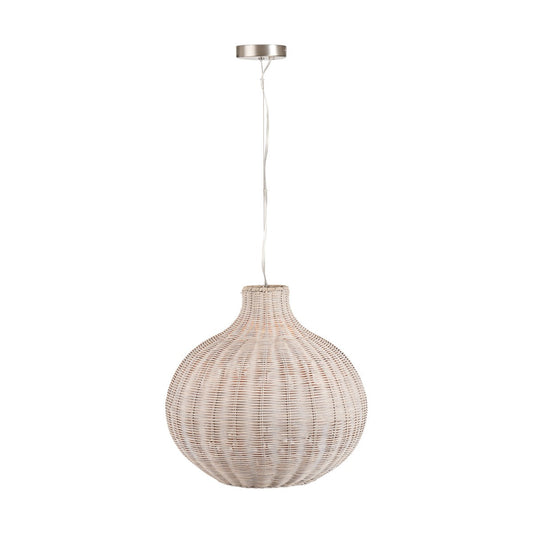 Allona Rattan Pendant Light - Grey Wash