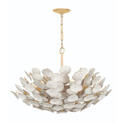 Aimi 9 Light Chandelier - Vintage Gold Leaf