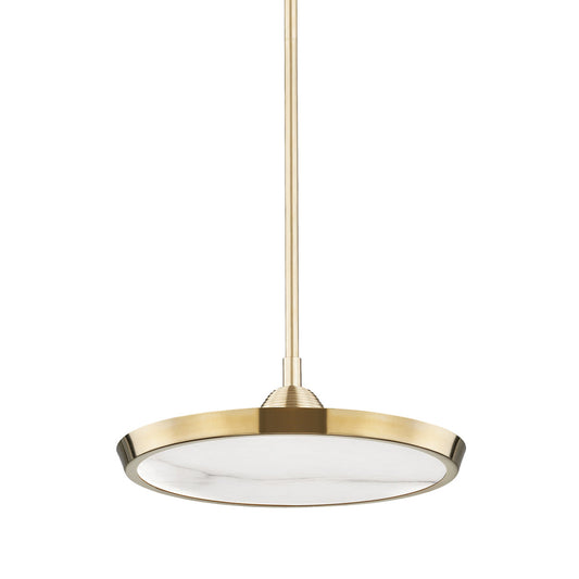 Draper Led Pendant Light - Aged Brass