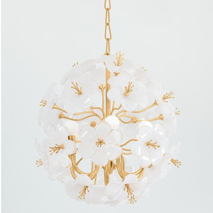Hygea 6 Light Chandelier - Gold Leaf