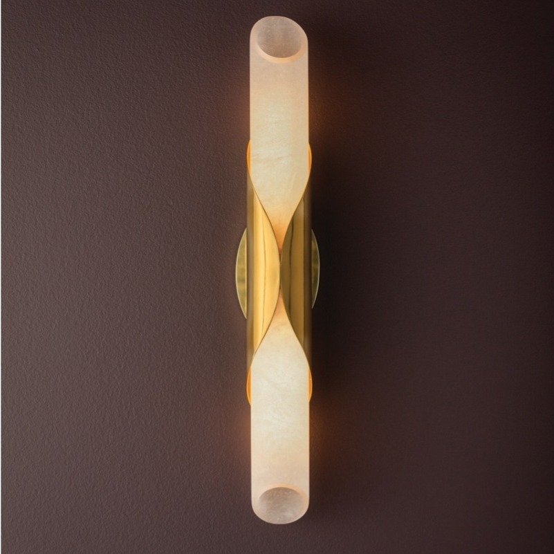 Camilla 2 Light Wall Sconce - Vintage Brass
