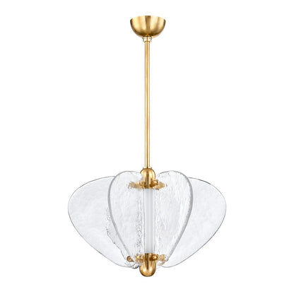 Freya 1 Light Pendant Light - Vintage Brass