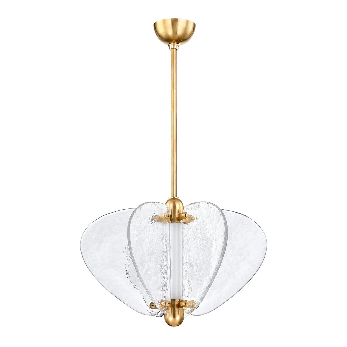 Freya 1 Light Pendant Light - Vintage Brass