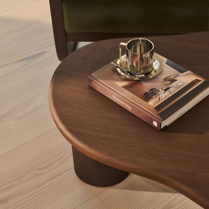 Savanna - Dark Wood Irregular Wooden Coffee Table