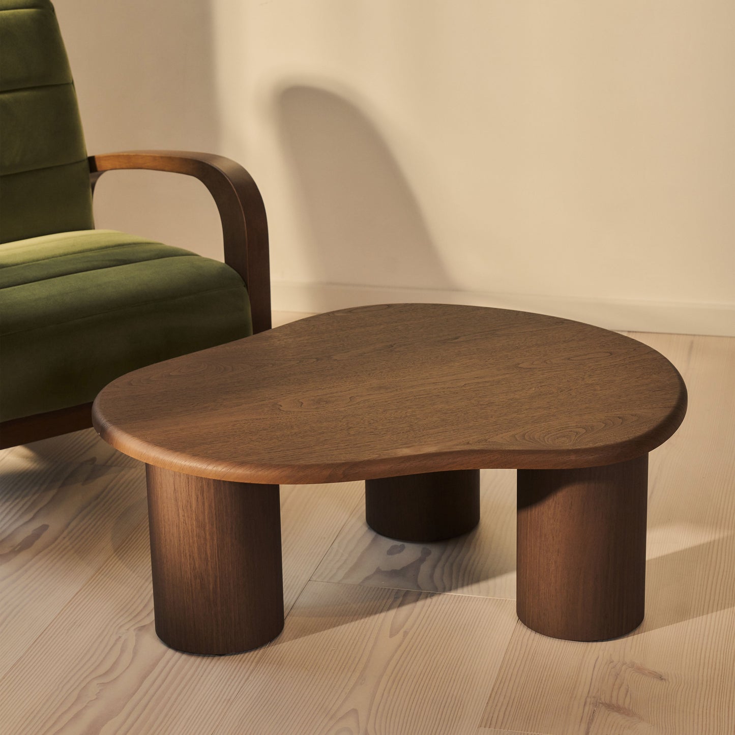 Savanna - Dark Wood Irregular Wooden Coffee Table