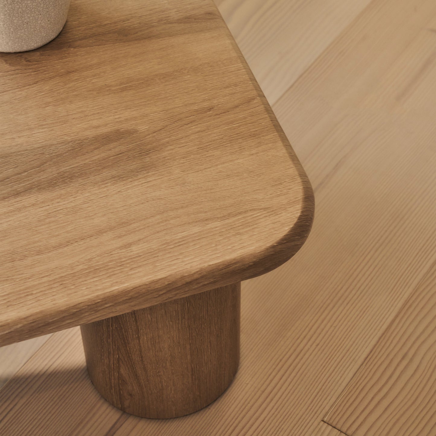 Alina - Washed Wood Rectangular Large Wooden Coffee Table