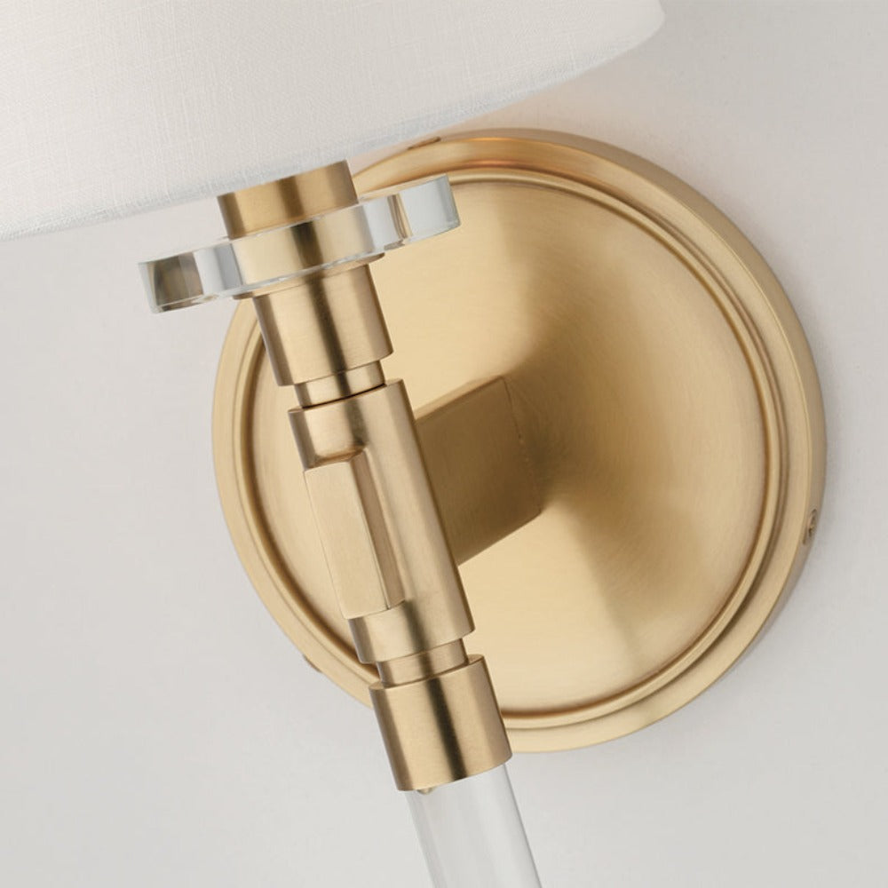 Blixen 1 Light Wall Sconce - Aged Brass