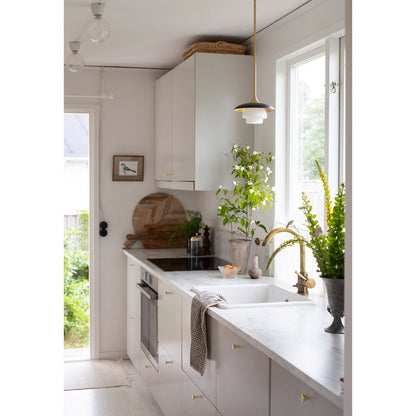 Barron Pendant Light - Aged Brass & Opal