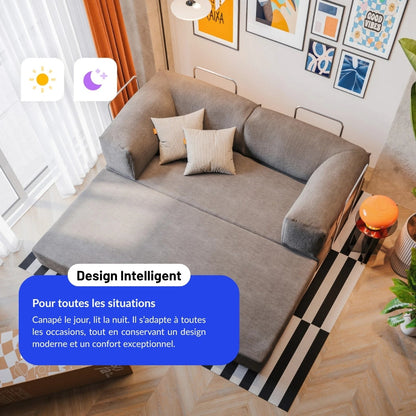 Nubo Compressed Orange Sofa: Space-Saving Design