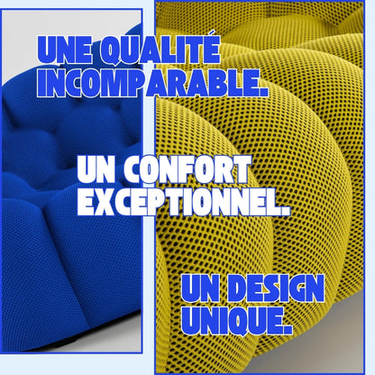 Compressed Bubble Sofa in White by Lumo: Sleek, Space-Saving Design