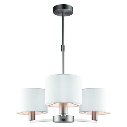 Dani Small 3 Light Pendant Light - Matt Nickel