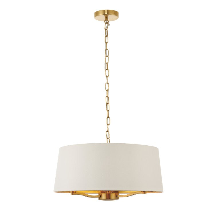 Hattie 1 Light Pendant Light - Brushed Gold