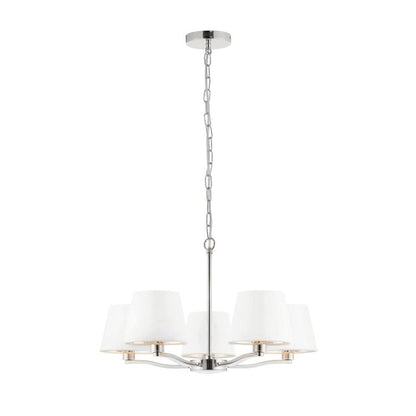 Hattie 5 Light Pendant Light - Bright Nickel