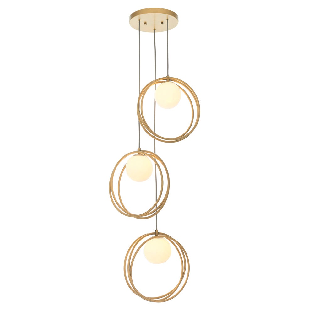 Noelle 3 Light Pendant Light - Gold