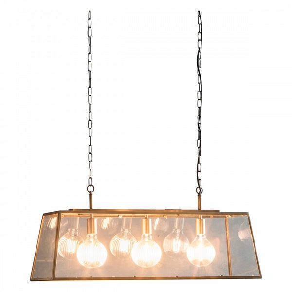 Henley 3 Light Pendant Light - Antique Brass