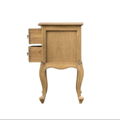 Chic Bedside Table - Weathered Wood