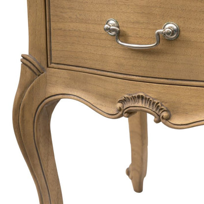 Chic Bedside Table - Weathered Wood