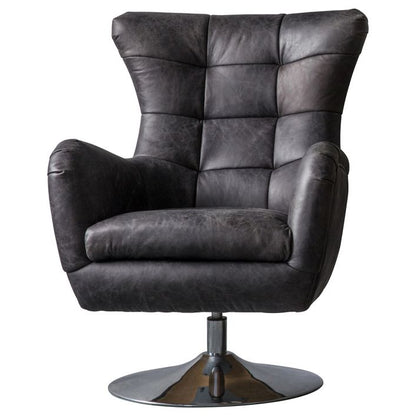 Hudson Living Bristol Antique Armchair - Black