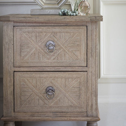 Mustique 2 Drawer Bedside Table