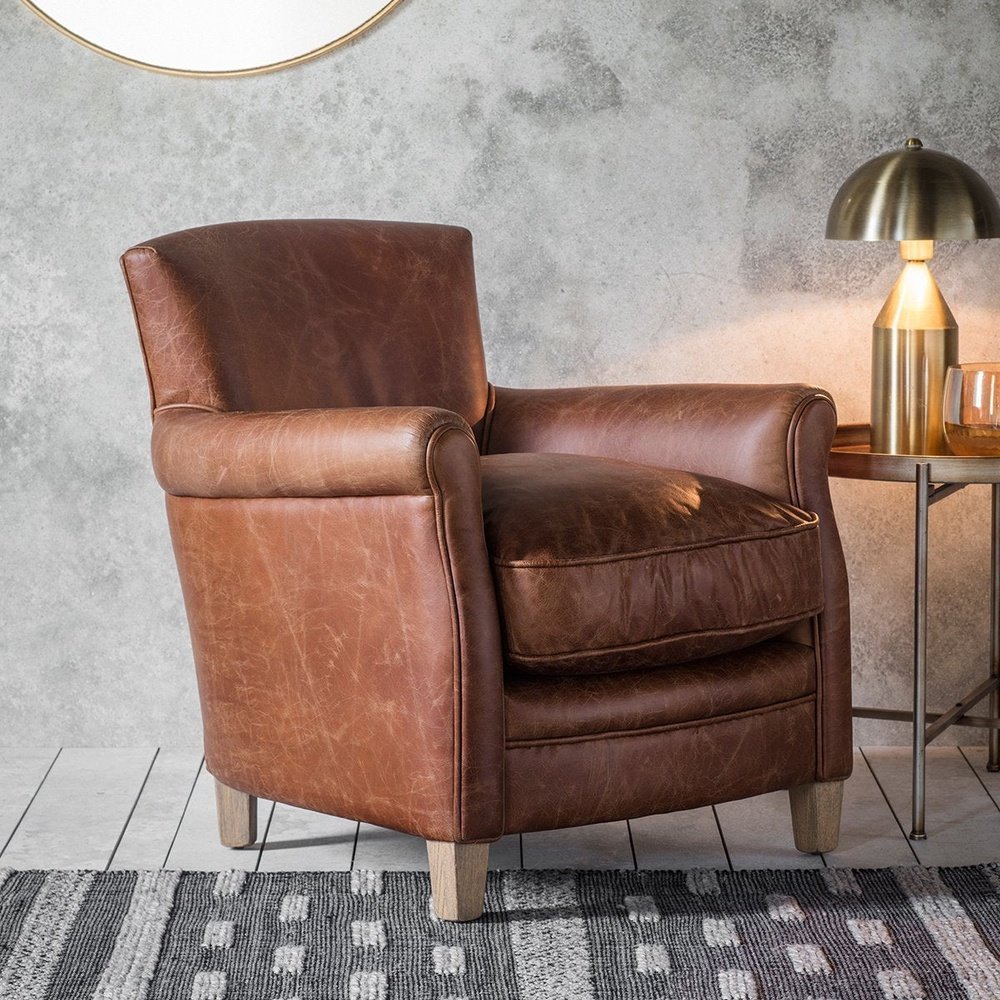 Mr. Paddington Armchair - Vintage Brown Leather