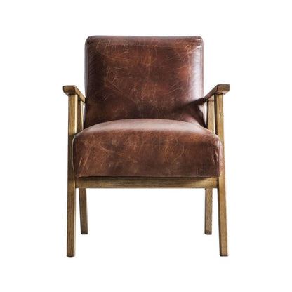 Neyland Occasional Chair - Vintage Brown Leather